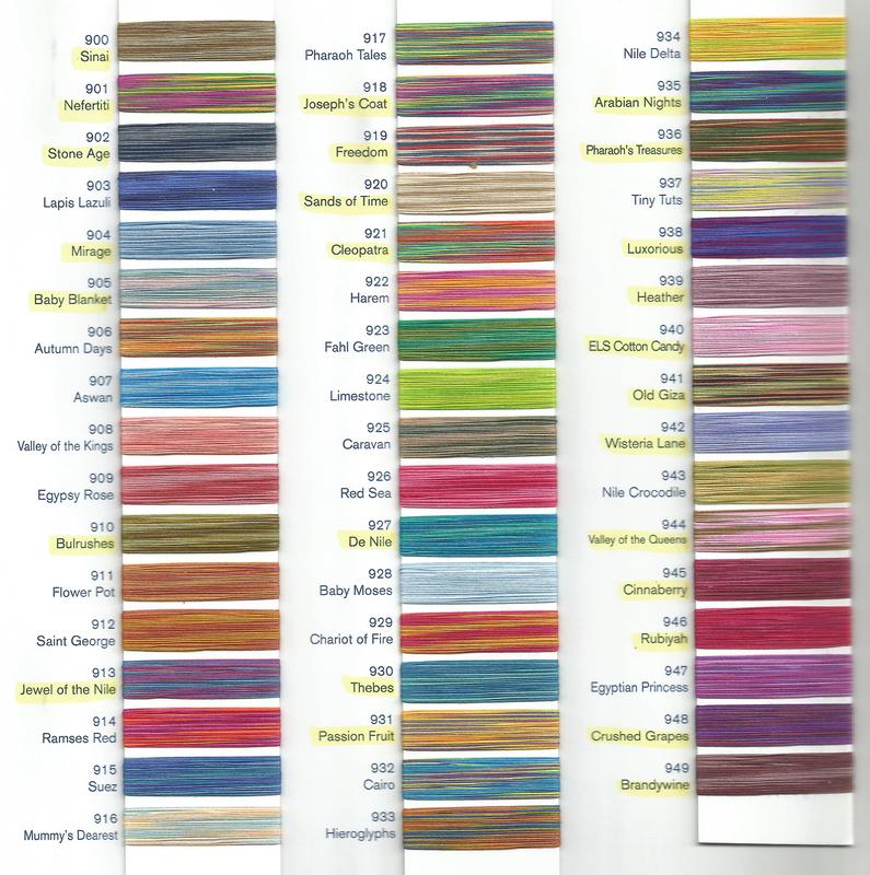 Glide Thread Color Chart